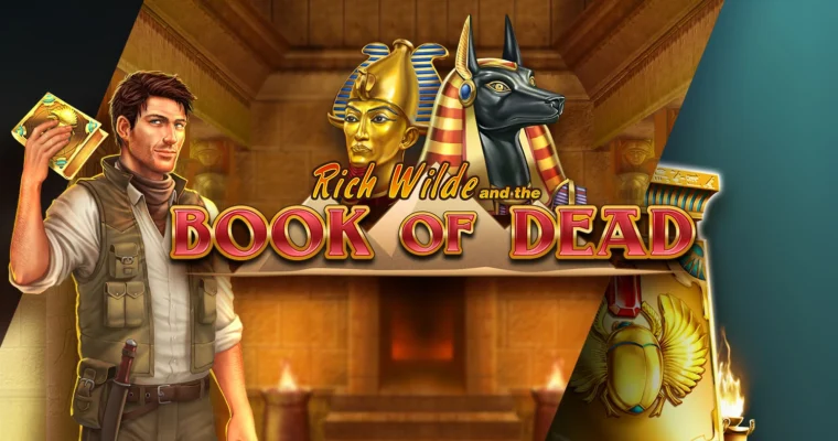 Book of Dead slot by Play'n GO — Rich Wilde Egyptian adventure with expanding symbols on a 5x3 grid